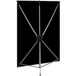 Westcott 5x7 Ft Black X-Drop System Background  Kit 1