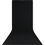 Westcott X-Drop Wrinkle-Resistant Backdrop - Rich Black Sweep 5x12ft 0