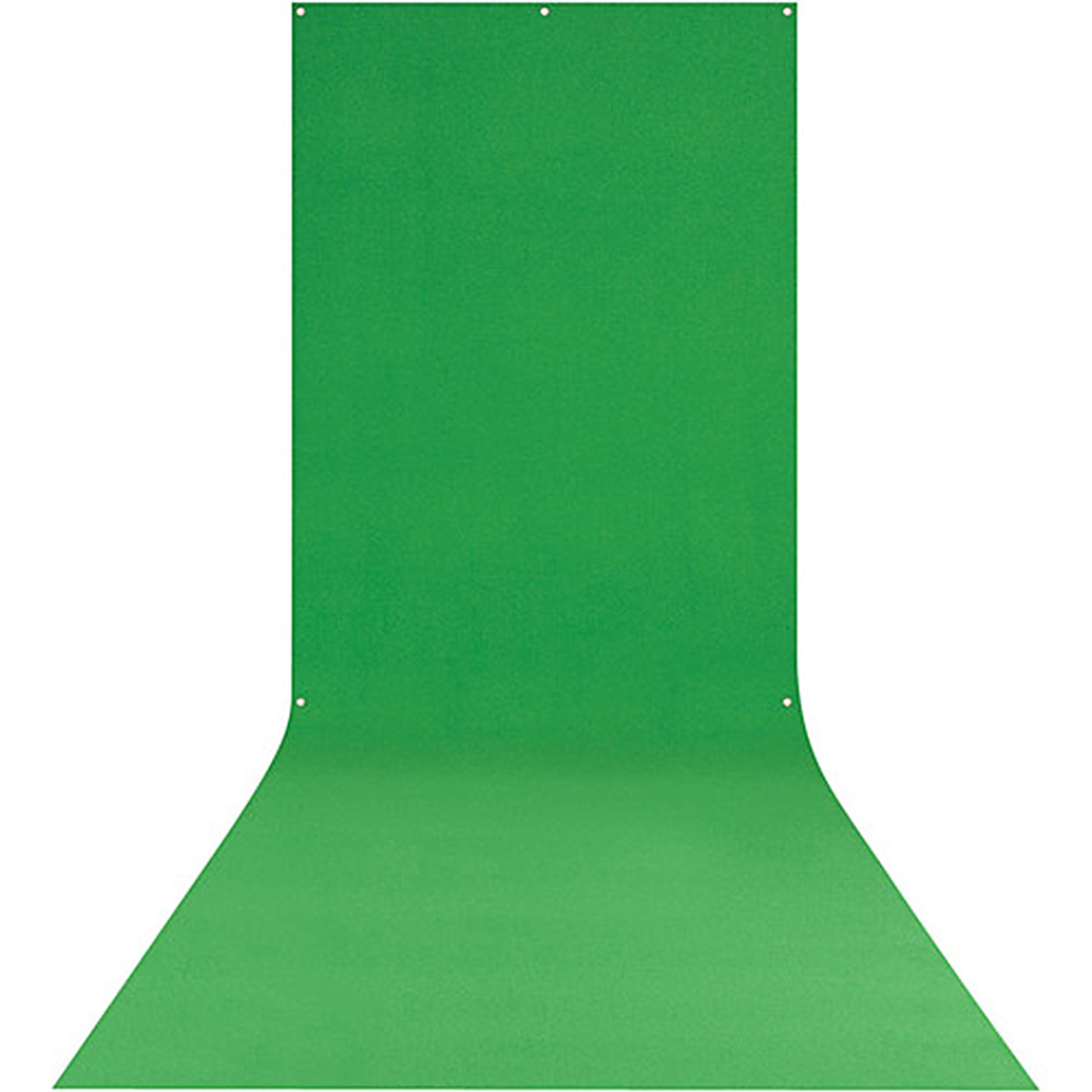 Westcott X-Drop Backdrop - Chroma-Key Green Sweep 5x12ft