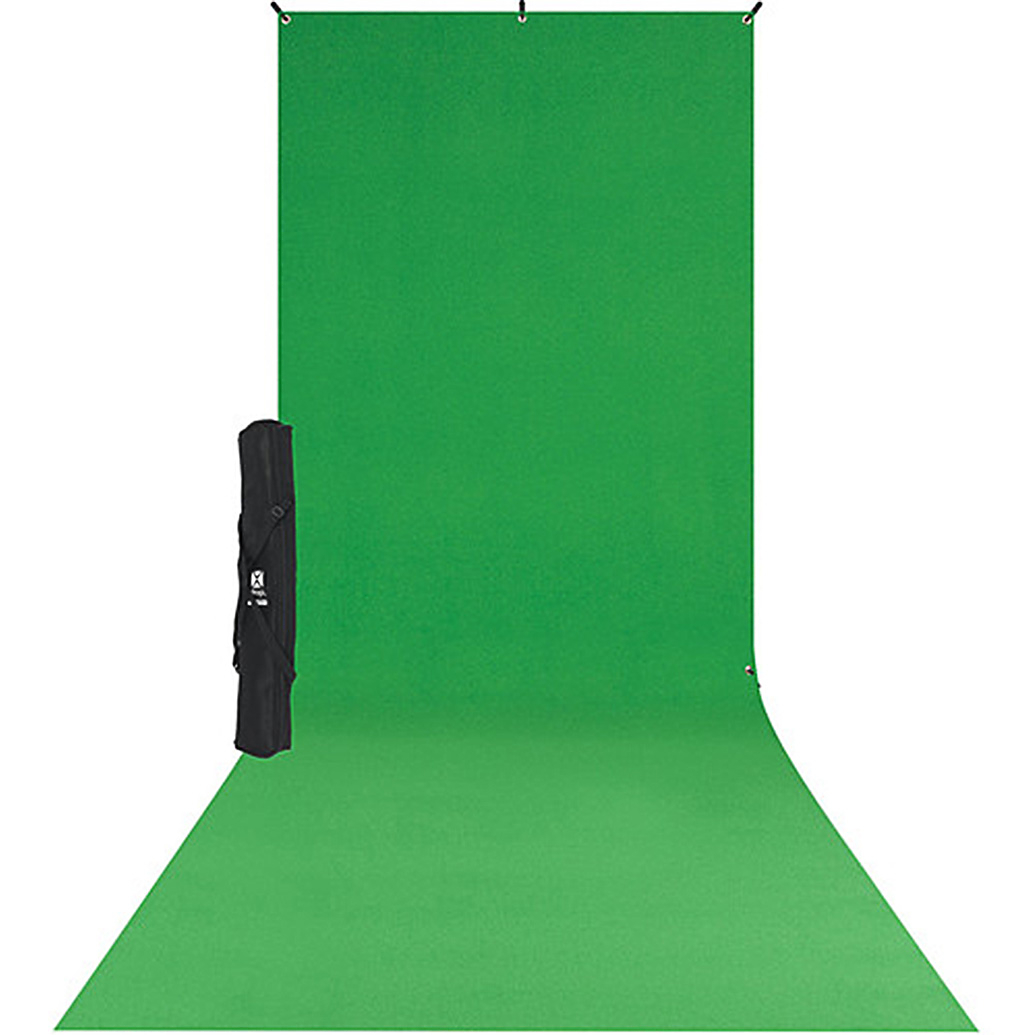 Westcott X-Drop Backdrop Kit - Chroma-Key Green Sweep 5x12ft