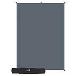 Westcott X-Drop Wrinkle-Resistant Backdrop Kit - Neutral Gray 5x7ft 0