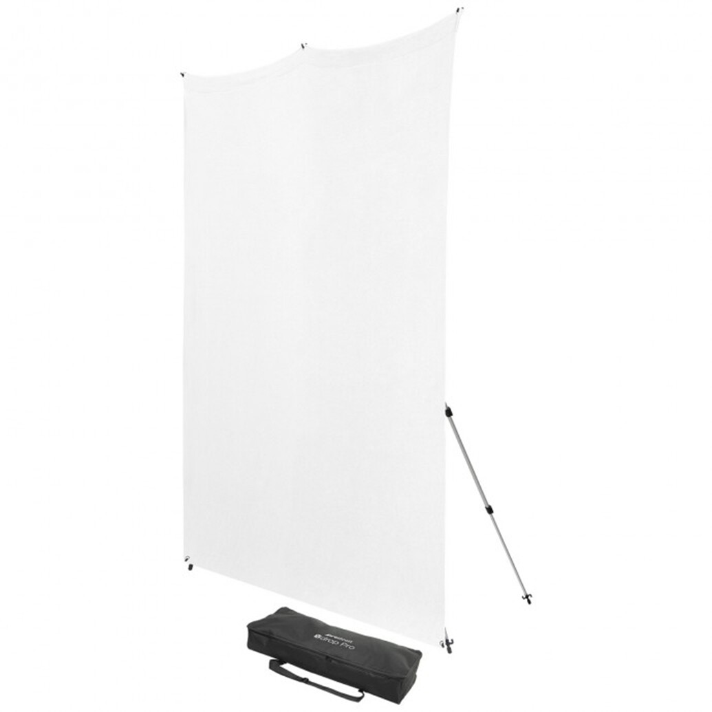 Westcott X-Drop Pro Wrinkle-Resistant Backdrop Kit - High-Key White (8FT x 8