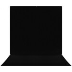 Westcott X-Drop Pro Wrinkle-Resistant Backdrop - Rich Black Sweep (8FT x 13F 0