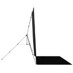 Westcott X-Drop Pro Wrinkle-Resistant Backdrop Kit - Rich Black Sweep (8FT x 3