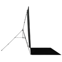 Westcott X-Drop Pro Wrinkle-Resistant Backdrop Kit - Rich Black Sweep (8FT x 3