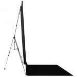 Westcott X-Drop Pro Wrinkle-Resistant Backdrop Kit - Rich Black Sweep (8FT x 4