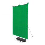 Westcott X-Drop Pro Wrinkle-Resistant Backdrop Kit - Chroma-Key Green Screen 0
