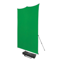 Westcott X-Drop Pro Wrinkle-Resistant Backdrop Kit - Chroma-Key Green Screen 0