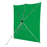 Westcott X-Drop Pro Wrinkle-Resistant Backdrop Kit - Chroma-Key Green Screen 1