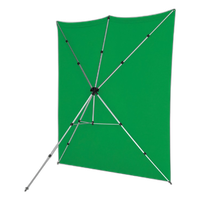 Westcott X-Drop Pro Wrinkle-Resistant Backdrop Kit - Chroma-Key Green Screen 1