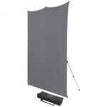 Westcott X-Drop Pro Wrinkle-Resistant Backdrop Kit - Neutral Gray (8FT x 8FT 0