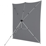 Westcott X-Drop Pro Wrinkle-Resistant Backdrop Kit - Neutral Gray (8FT x 8FT 1