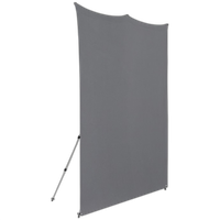 Westcott X-Drop Pro Wrinkle-Resistant Backdrop Kit - Neutral Gray (8FT x 8FT 3