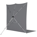 Westcott X-Drop Pro Wrinkle-Resistant Backdrop Kit - Neutral Gray Sweep (8FT 1