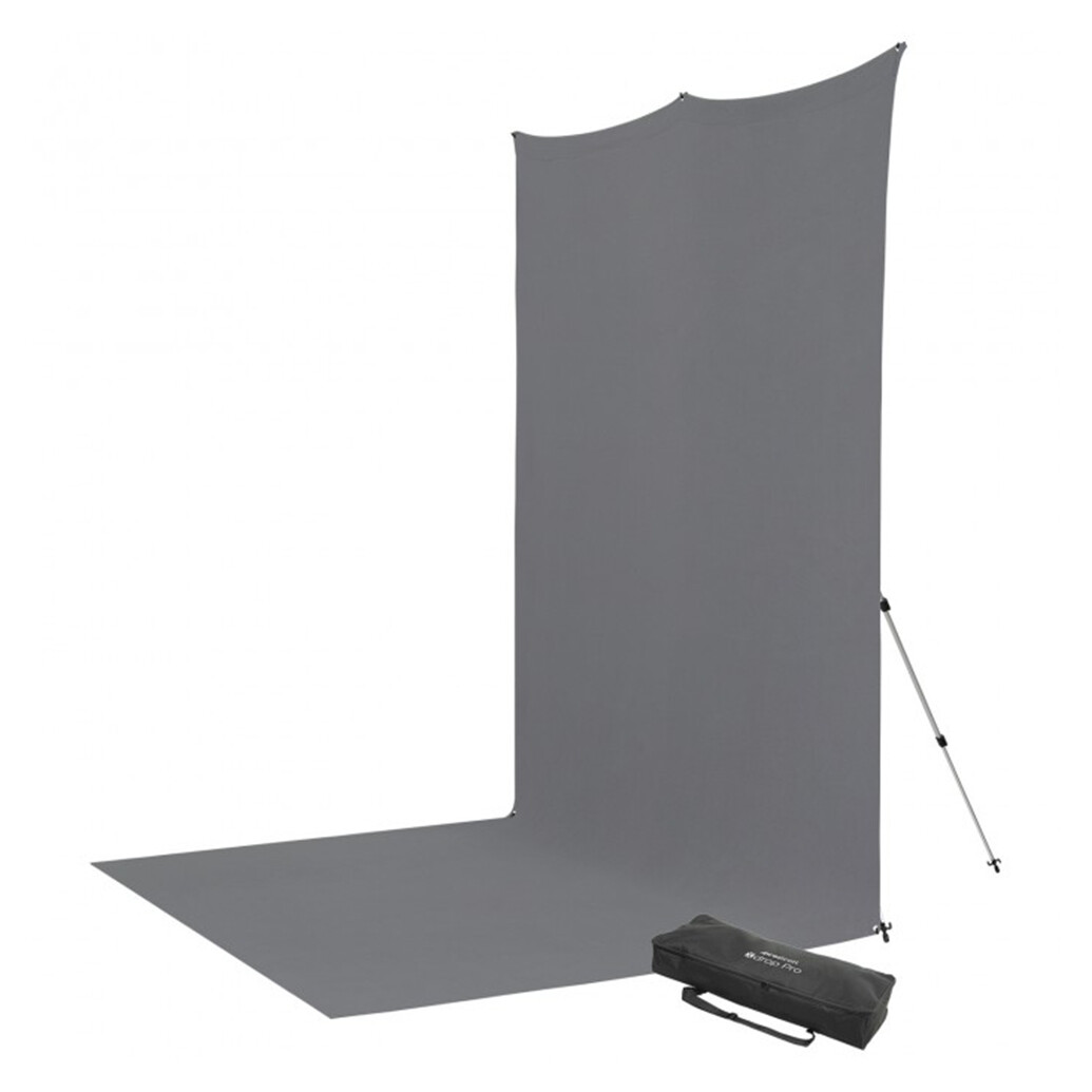 Westcott X-Drop Pro Wrinkle-Resistant Backdrop Kit - Neutral Gray Sweep (8FT