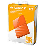 Western Digital 1TB My Passport USB 3.0 Secure Portbale Hard Drive (Orange) 6