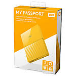 Western Digital 3TB My Passport USB 3.0 Secure Portable Hard Drive (Yellow) 6