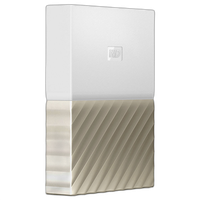 Western Digital 3TB My Passport Ultra USB 3.0 External Hard Drive (White/Gol 2