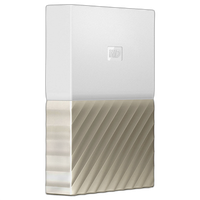 Western Digital 4TB My Passport Ultra USB 3.0 External Hard Drive (White/Gol 2