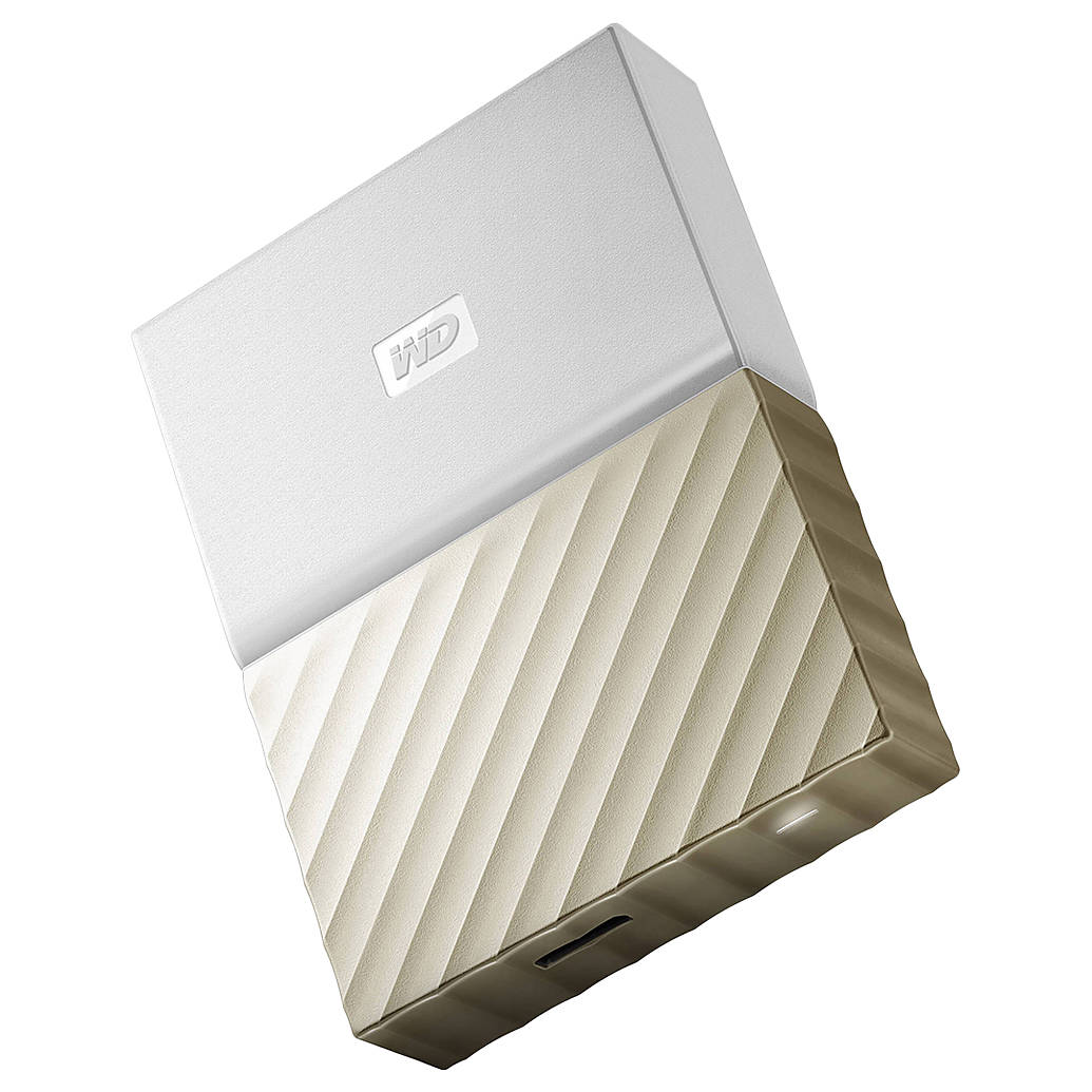Western Digital 4TB My Passport Ultra USB 3.0 External Hard Drive (White/Gol