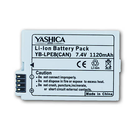 Yashica LP-E8 Canon Camera Replacement Battery