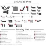 Zhiyun Crane 3-S Pro 3-Axis Gimbal Pro kit to hold up to 14.3 lbs 7