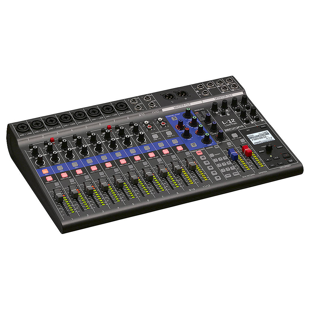 Zoom LiveTrak L-12 - 12-Channel Digital Mixer  and  Multitrack Recorder