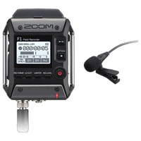 Zoom F1 Field Recorder with Lavalier Microphone 0