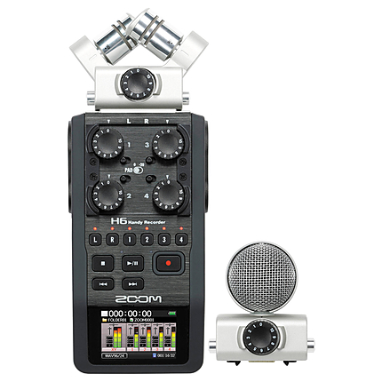 Zoom H6 Handy Recorder with Interchangeable Microphone System