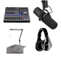 Zoom LiveTrak L-8 Solo Podcast Kit with Shure SM7B Microphone 0