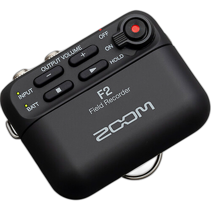 Zoom F2 Portable Field Recorder with Lavalier Microphone
