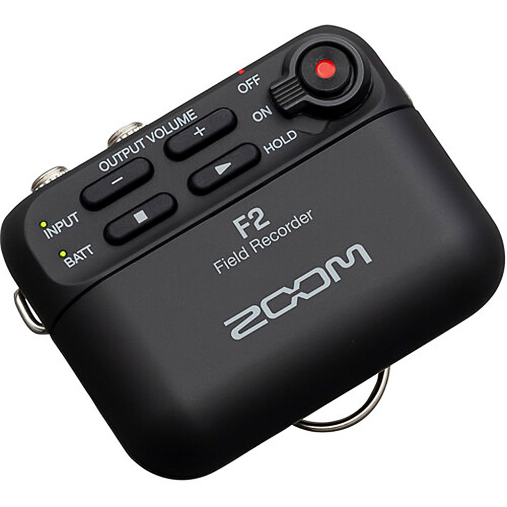 Zoom F2 Portable Field Recorder with Lavalier Microphone