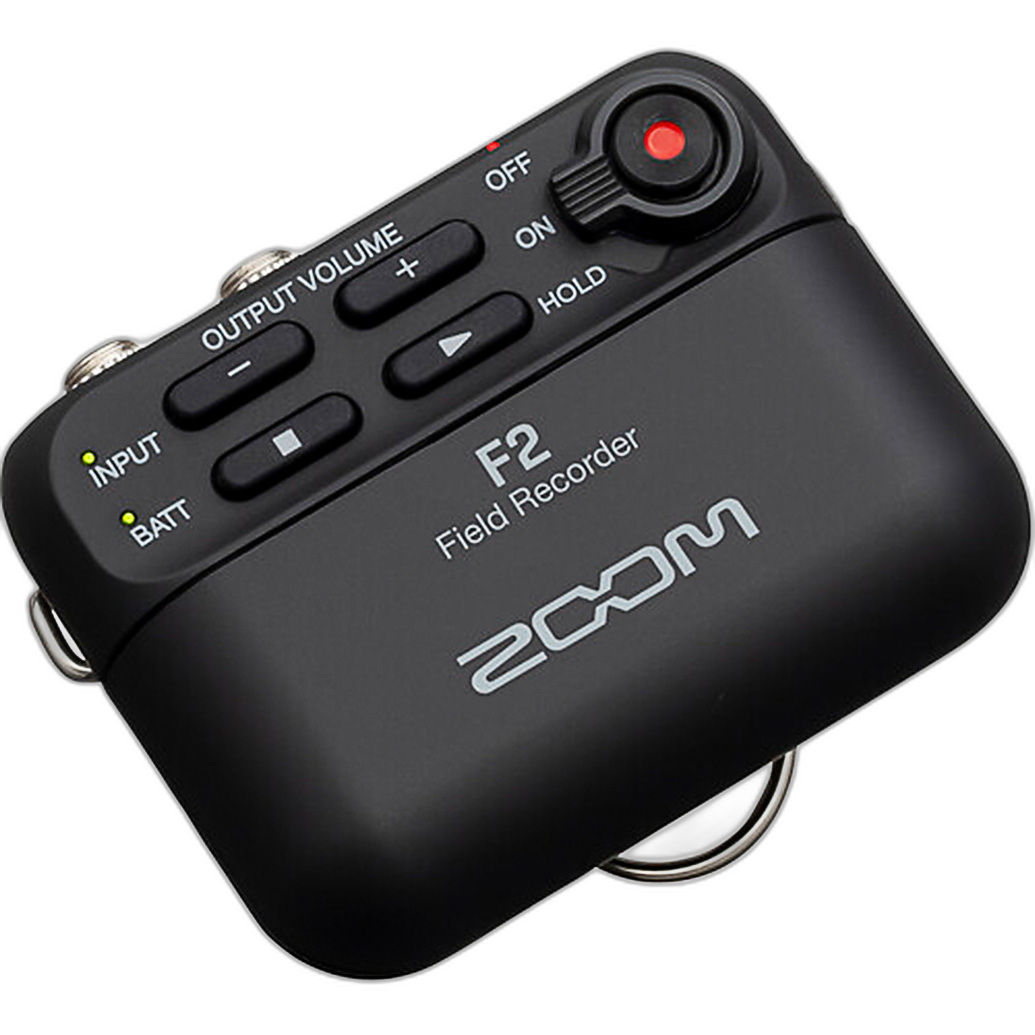 Zoom F2 Portable Field Recorder with Lavalier Microphone