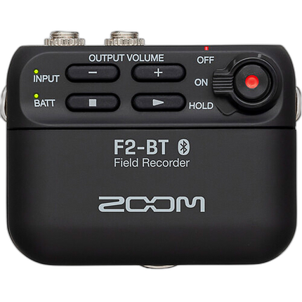 Zoom F2-BT Portable Bluetooth-Enabled Field Recorder with Lavalier Microphon
