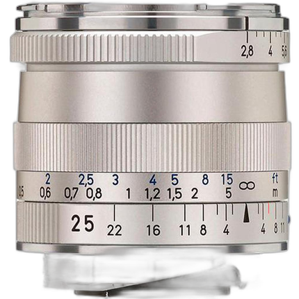 Zeiss Biogon T 25mm f/2.8 ZM Wide Angle Lens - Silver