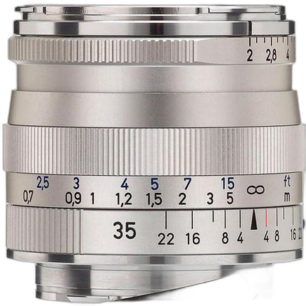 Zeiss Biogon T 35mm f/2.0 ZM Standard Lens - Silver