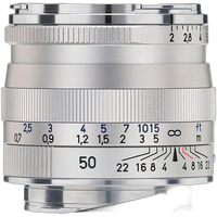 Zeiss Planar T 50mm f/2.0 ZM Standard Lens - Silver 0