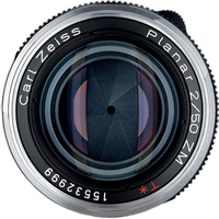 Zeiss Planar T 50mm f/2.0 ZM Standard Lens - Silver 1