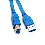 USB 3.0 Printer Device Cable, Blue, Type A Male to Type B Male, 10 foot 0