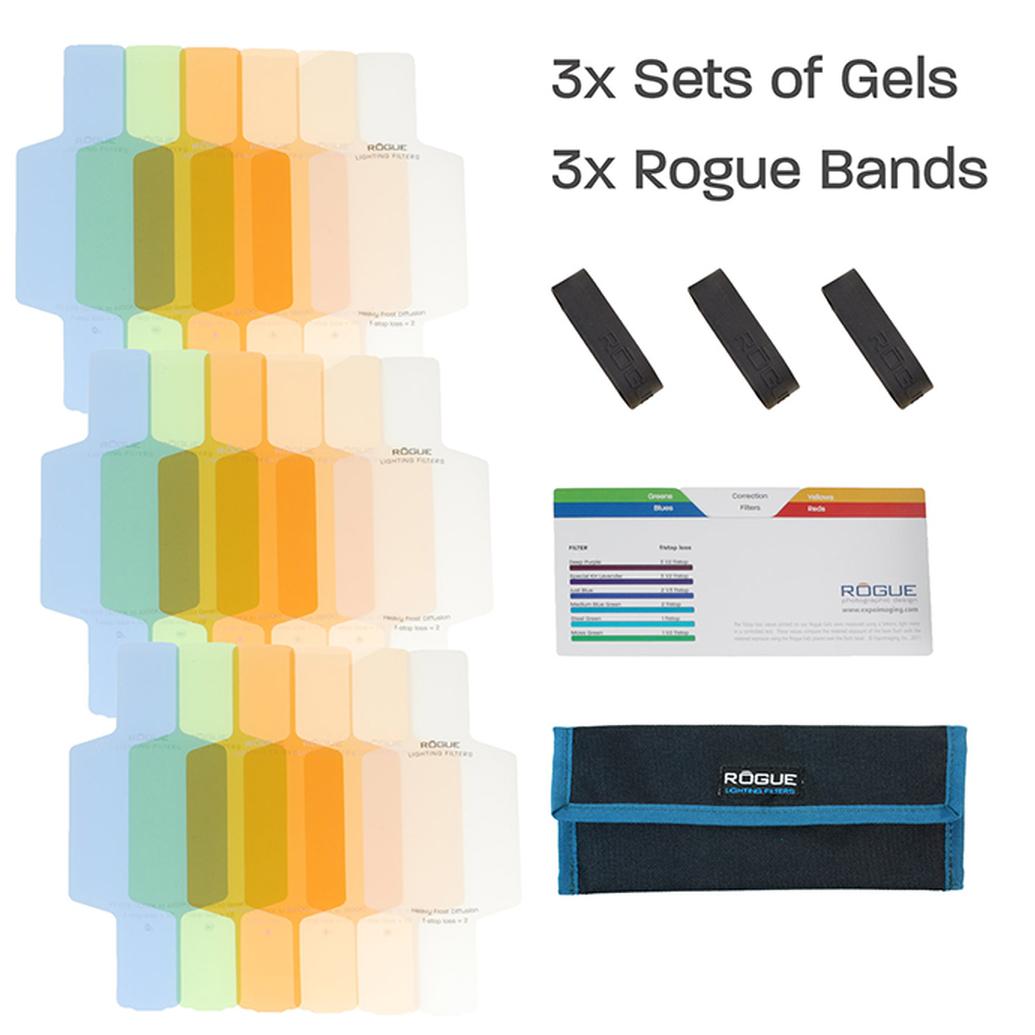 ExpoImaging Rogue Flash Gels Color Correction Kit (3 Sets of 6 Gels)