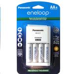 Panasonic K-KJ17MCA4BA Eneloop AA (4-Pack) with Individual Battery Charger 0
