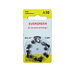 Hearing Aid Batteries 10 10pk Evergreen Brand 1.4v 0