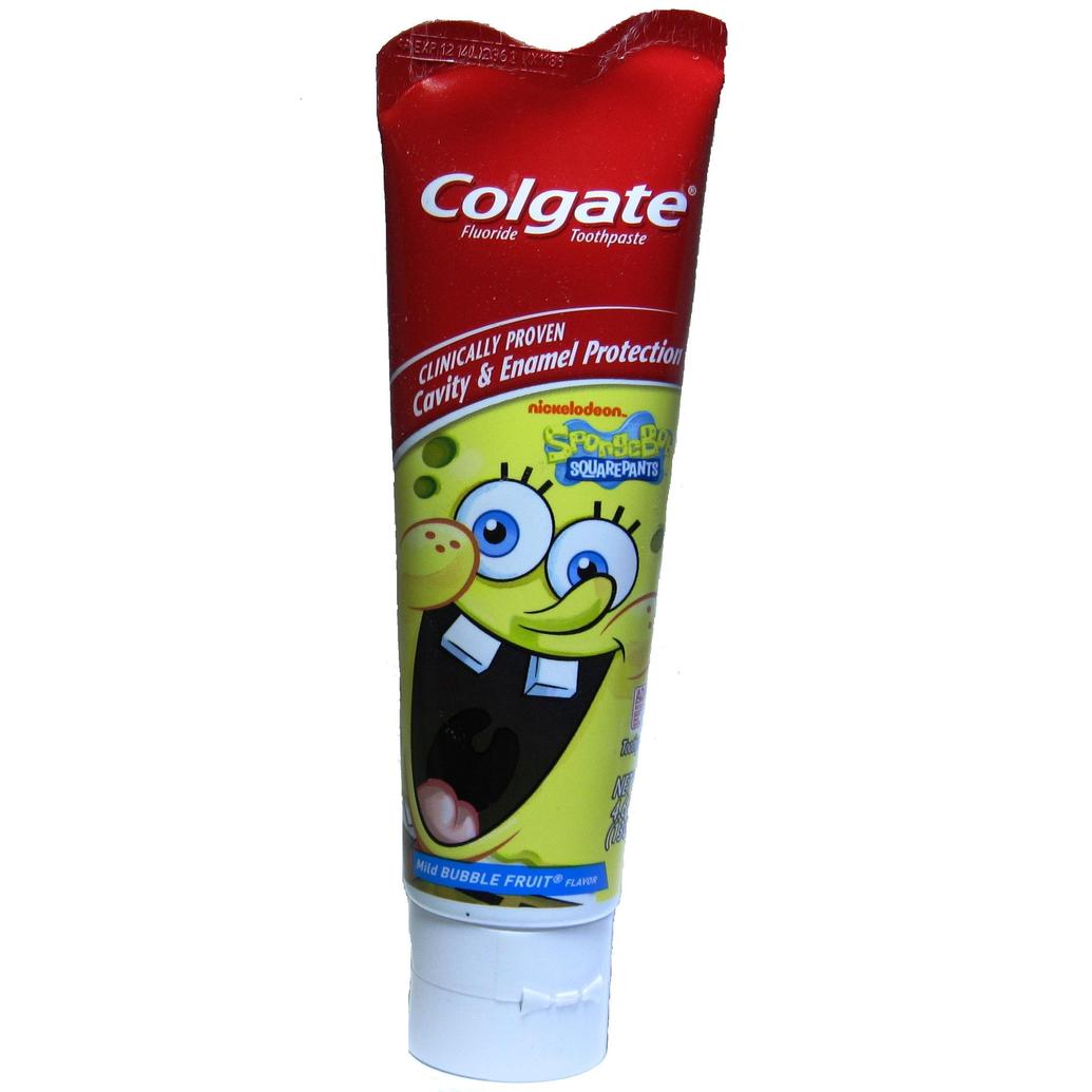 Colgate Toothpaste Sponge Bob Kids 4.6oz Stand-Up Tube