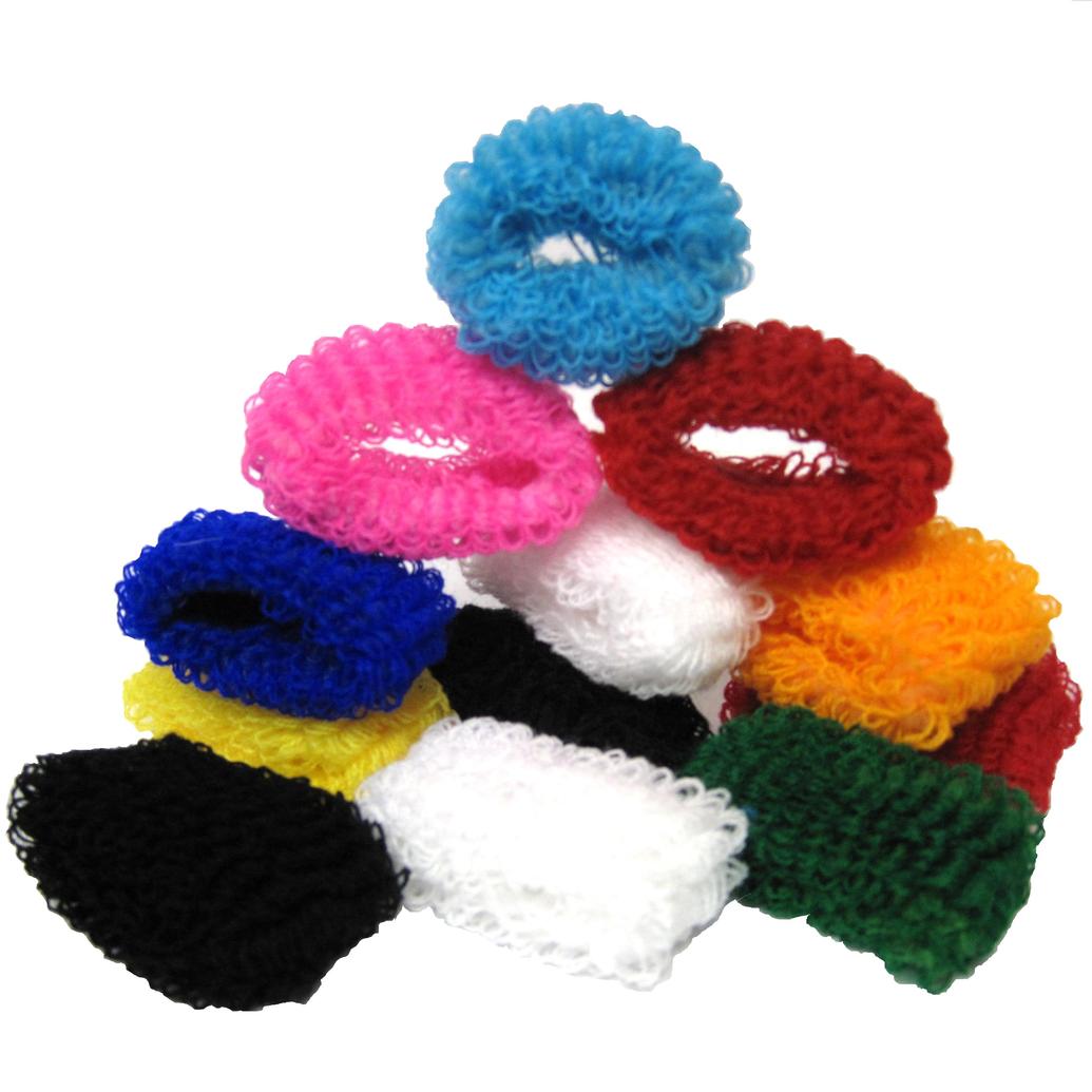 Hair Band Scrunchies Assorted Colors 12pk (Buy 12 x 12pk For Best Price)
