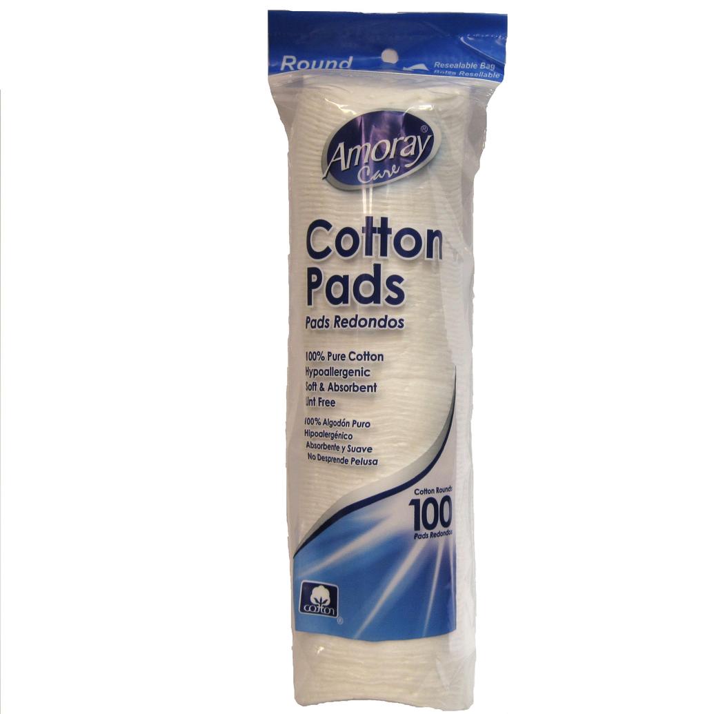 Cotton Make-Up and Nail Polish Pads 100ct Resealable Pads