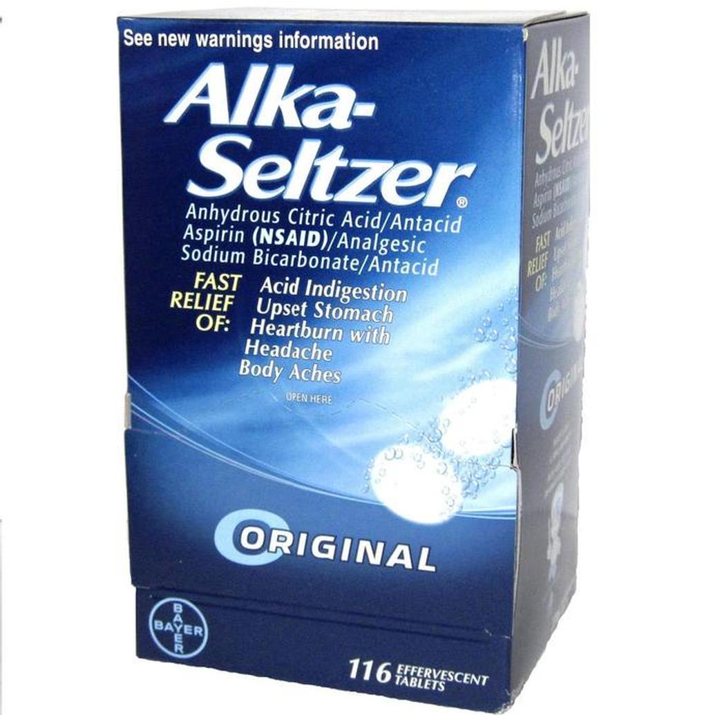 Alka Seltzer Antacid Tablets 116S Box of 58 2pks