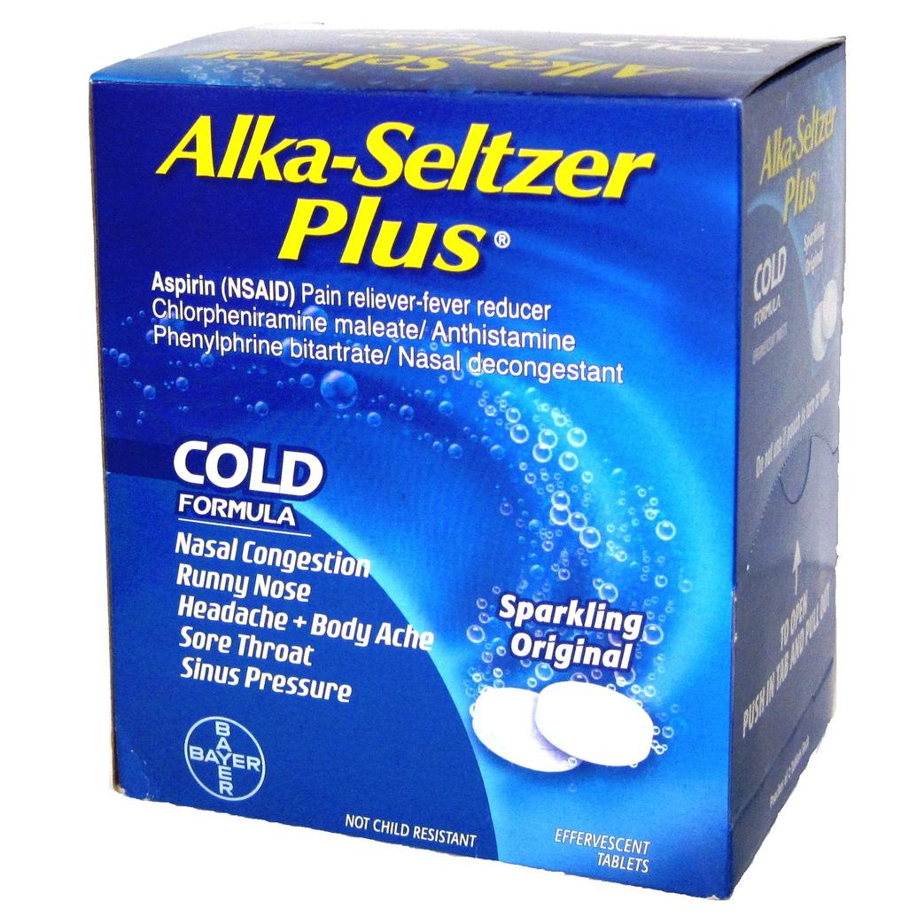 Alka Seltzer Plus Cold 25x2pk Tablets *EXPIRATION MARCH 2020 ONLY**