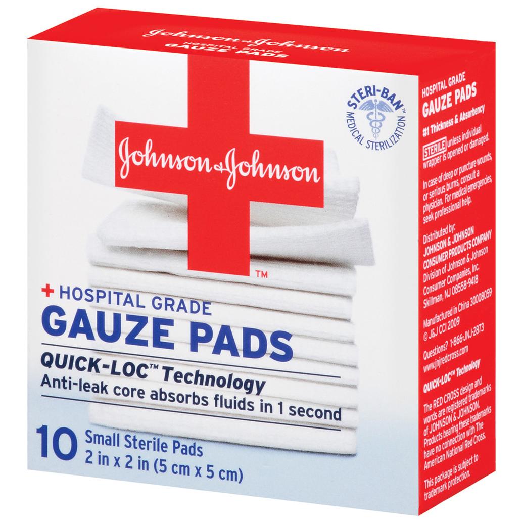 Johnson  and  Johnson Gauze Pads 2inch x 2inc 10ct
