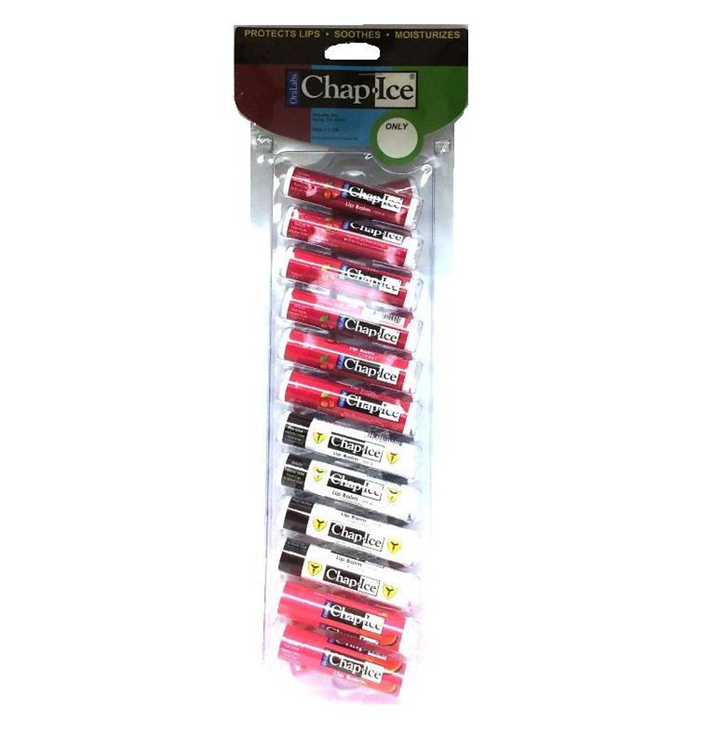 Chap-Ice Lip Protectant 24ct Tent Display