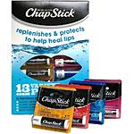 Chapstick Assorted 13ct Lip Protectant (4pcs Original, 3ea Cherry/Straw/Mois 0